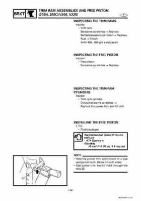 Yamaha Marine Outboards Factory Service / Repair/ Workshop Manual 225G 250B L250B, Page 278
