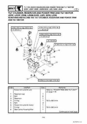 Yamaha Marine Outboards Factory Service / Repair/ Workshop Manual 225G 250B L250B, Page 281