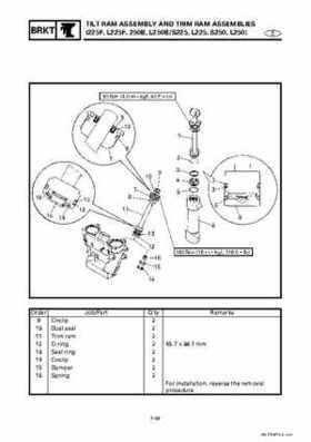 Yamaha Marine Outboards Factory Service / Repair/ Workshop Manual 225G 250B L250B, Page 287