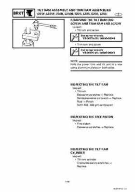 Yamaha Marine Outboards Factory Service / Repair/ Workshop Manual 225G 250B L250B, Page 288