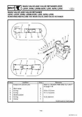 Yamaha Marine Outboards Factory Service / Repair/ Workshop Manual 225G 250B L250B, Page 292