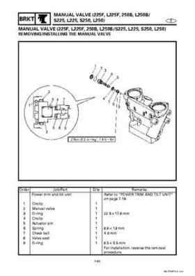 Yamaha Marine Outboards Factory Service / Repair/ Workshop Manual 225G 250B L250B, Page 294