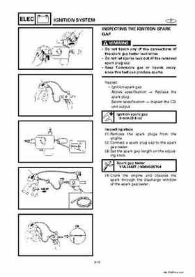 Yamaha Marine Outboards Factory Service / Repair/ Workshop Manual 225G 250B L250B, Page 310