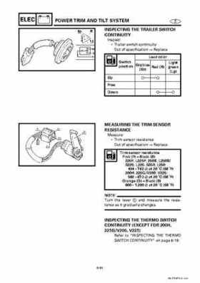 Yamaha Marine Outboards Factory Service / Repair/ Workshop Manual 225G 250B L250B, Page 342
