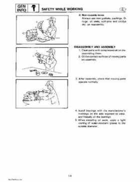 Yamaha Marine Outboards Factory Service / Repair/ Workshop Manual T9.9T F9.9T, Page 12