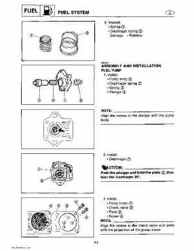 Yamaha Marine Outboards Factory Service / Repair/ Workshop Manual T9.9T F9.9T, Page 63