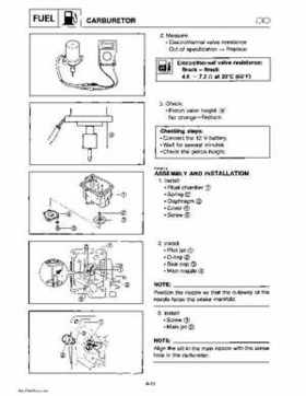 Yamaha Marine Outboards Factory Service / Repair/ Workshop Manual T9.9T F9.9T, Page 70