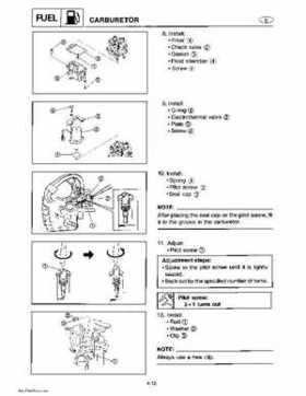 Yamaha Marine Outboards Factory Service / Repair/ Workshop Manual T9.9T F9.9T, Page 72