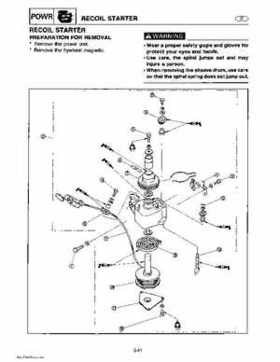 Yamaha Marine Outboards Factory Service / Repair/ Workshop Manual T9.9T F9.9T, Page 116