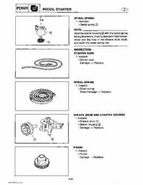 Yamaha Marine Outboards Factory Service / Repair/ Workshop Manual T9.9T F9.9T, Page 118