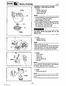 Yamaha Marine Outboards Factory Service / Repair/ Workshop Manual T9.9T F9.9T, Page 119