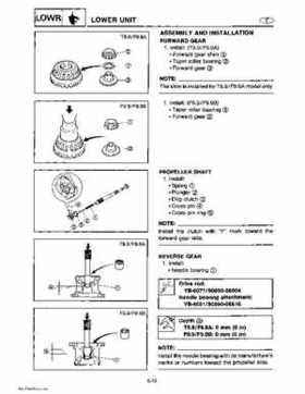 Yamaha Marine Outboards Factory Service / Repair/ Workshop Manual T9.9T F9.9T, Page 132