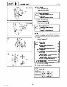 Yamaha Marine Outboards Factory Service / Repair/ Workshop Manual T9.9T F9.9T, Page 134