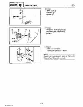 Yamaha Marine Outboards Factory Service / Repair/ Workshop Manual T9.9T F9.9T, Page 136