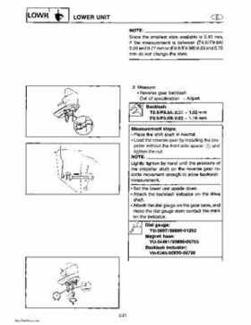 Yamaha Marine Outboards Factory Service / Repair/ Workshop Manual T9.9T F9.9T, Page 143