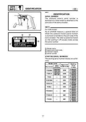 Yamaha Outboard F15A F9.9C, FT9.9D F15 Service Manual, Page 22