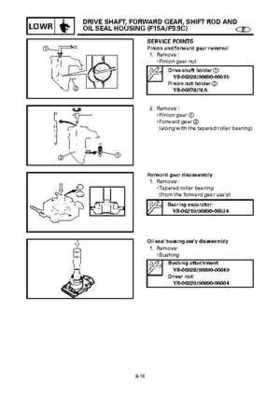 Yamaha Outboard F15A F9.9C, FT9.9D F15 Service Manual, Page 308
