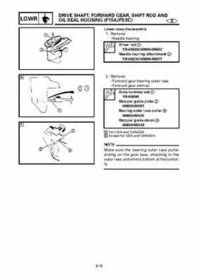 Yamaha Outboard F15A F9.9C, FT9.9D F15 Service Manual, Page 310