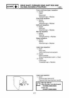Yamaha Outboard F15A F9.9C, FT9.9D F15 Service Manual, Page 312