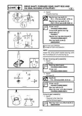 Yamaha Outboard F15A F9.9C, FT9.9D F15 Service Manual, Page 314