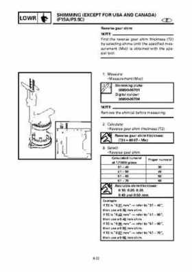 Yamaha Outboard F15A F9.9C, FT9.9D F15 Service Manual, Page 322
