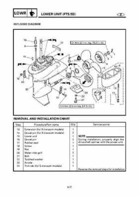 Yamaha Outboard F15A F9.9C, FT9.9D F15 Service Manual, Page 332
