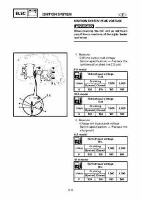 Yamaha Outboard F15A F9.9C, FT9.9D F15 Service Manual, Page 462