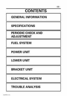 Yamaha Outboard Motors Factory Service Manual F6 and F8, Page 18