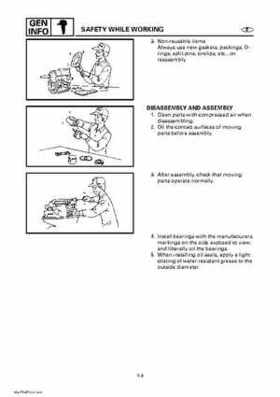 Yamaha Outboard Motors Factory Service Manual F6 and F8, Page 28