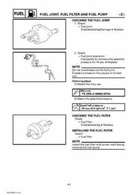 Yamaha Outboard Motors Factory Service Manual F6 and F8, Page 148