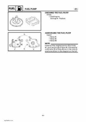 Yamaha Outboard Motors Factory Service Manual F6 and F8, Page 152