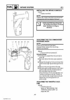 Yamaha Outboard Motors Factory Service Manual F6 and F8, Page 162