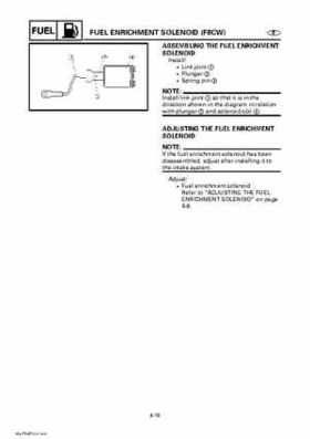 Yamaha Outboard Motors Factory Service Manual F6 and F8, Page 174