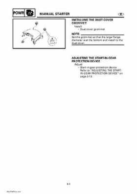 Yamaha Outboard Motors Factory Service Manual F6 and F8, Page 184