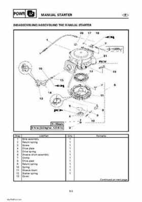 Yamaha Outboard Motors Factory Service Manual F6 and F8, Page 186