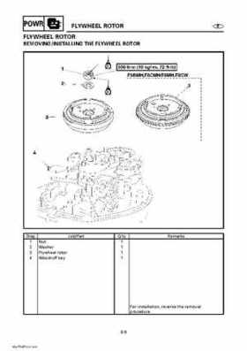 Yamaha Outboard Motors Factory Service Manual F6 and F8, Page 198