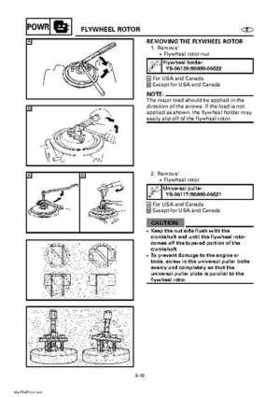 Yamaha Outboard Motors Factory Service Manual F6 and F8, Page 200