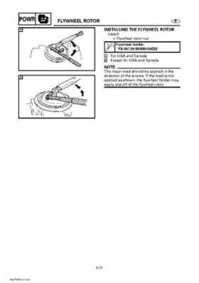 Yamaha Outboard Motors Factory Service Manual F6 and F8, Page 202