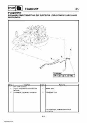 Yamaha Outboard Motors Factory Service Manual F6 and F8, Page 204