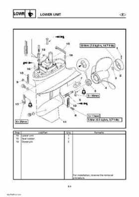 Yamaha Outboard Motors Factory Service Manual F6 and F8, Page 316