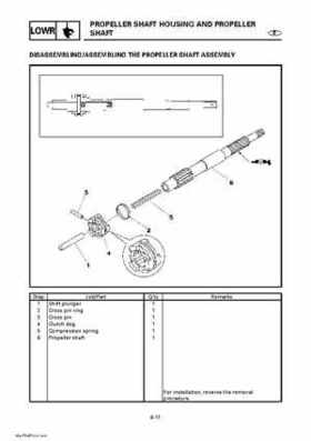 Yamaha Outboard Motors Factory Service Manual F6 and F8, Page 330