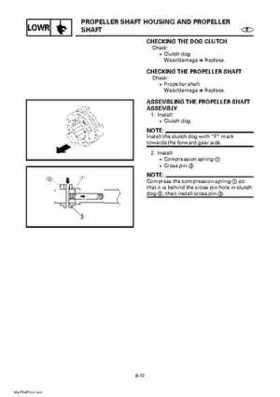 Yamaha Outboard Motors Factory Service Manual F6 and F8, Page 332