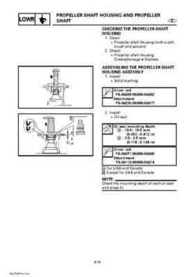 Yamaha Outboard Motors Factory Service Manual F6 and F8, Page 338