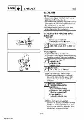 Yamaha Outboard Motors Factory Service Manual F6 and F8, Page 356
