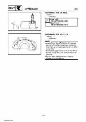 Yamaha Outboard Motors Factory Service Manual F6 and F8, Page 414