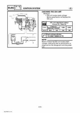 Yamaha Outboard Motors Factory Service Manual F6 and F8, Page 456