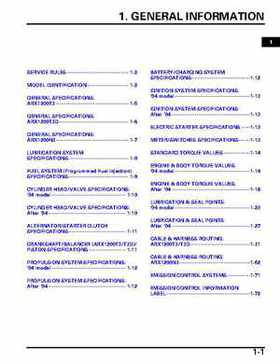 2004-2007 Honda Aquatrax ARX1200N3/T3/T3D Factory Service Manual, Page 4