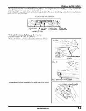 2004-2007 Honda Aquatrax ARX1200N3/T3/T3D Factory Service Manual, Page 6