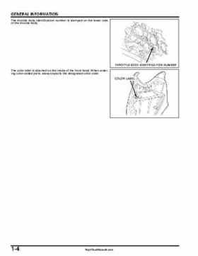 2004-2007 Honda Aquatrax ARX1200N3/T3/T3D Factory Service Manual, Page 7