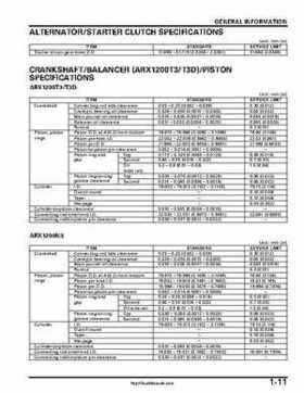 2004-2007 Honda Aquatrax ARX1200N3/T3/T3D Factory Service Manual, Page 14